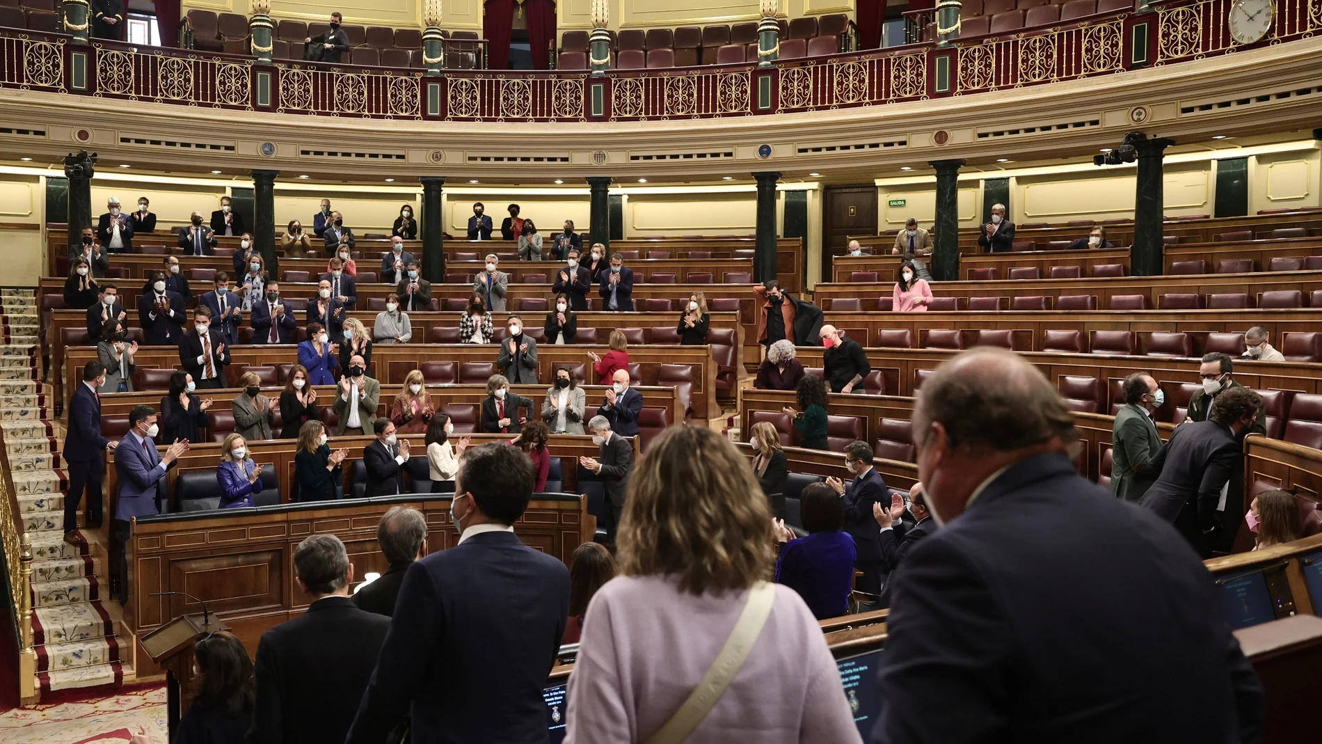 Asistentes a una sesión plenaria en el Congreso de los Diputados