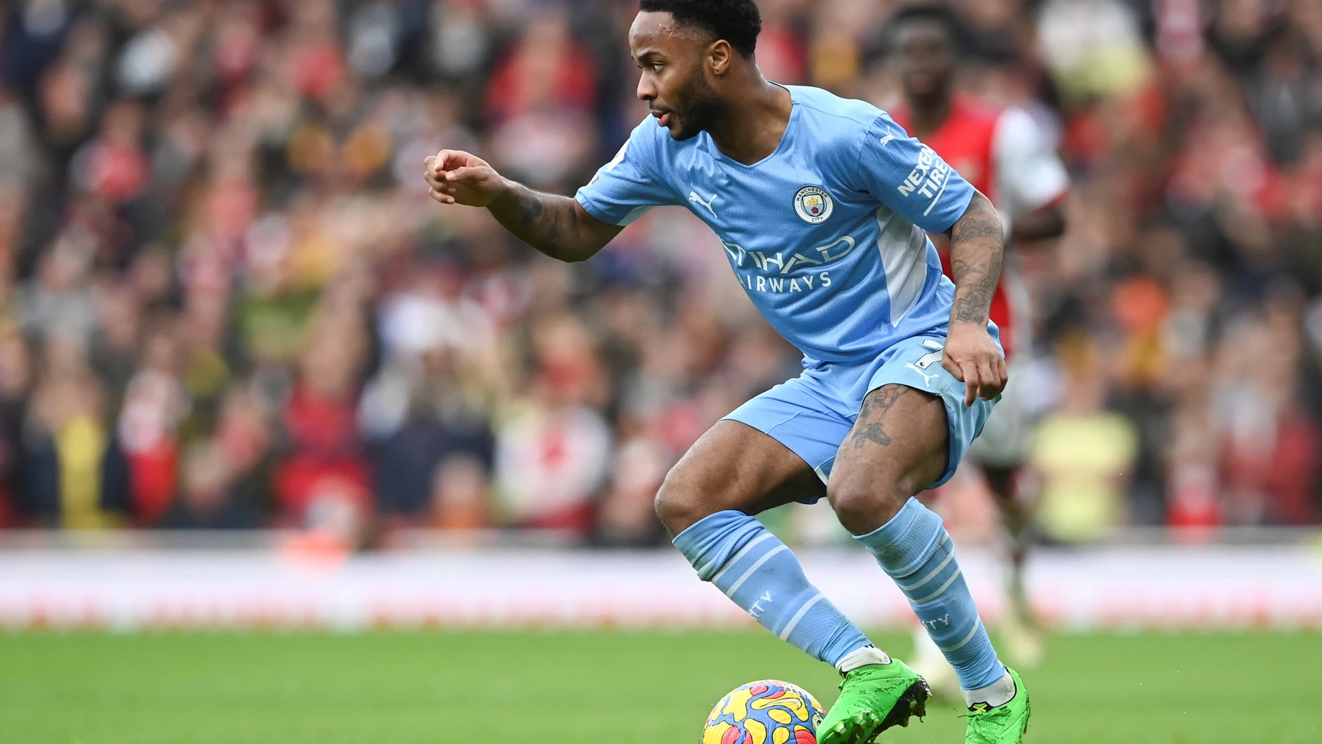 Raheem Sterling, delantero del Manchester City.