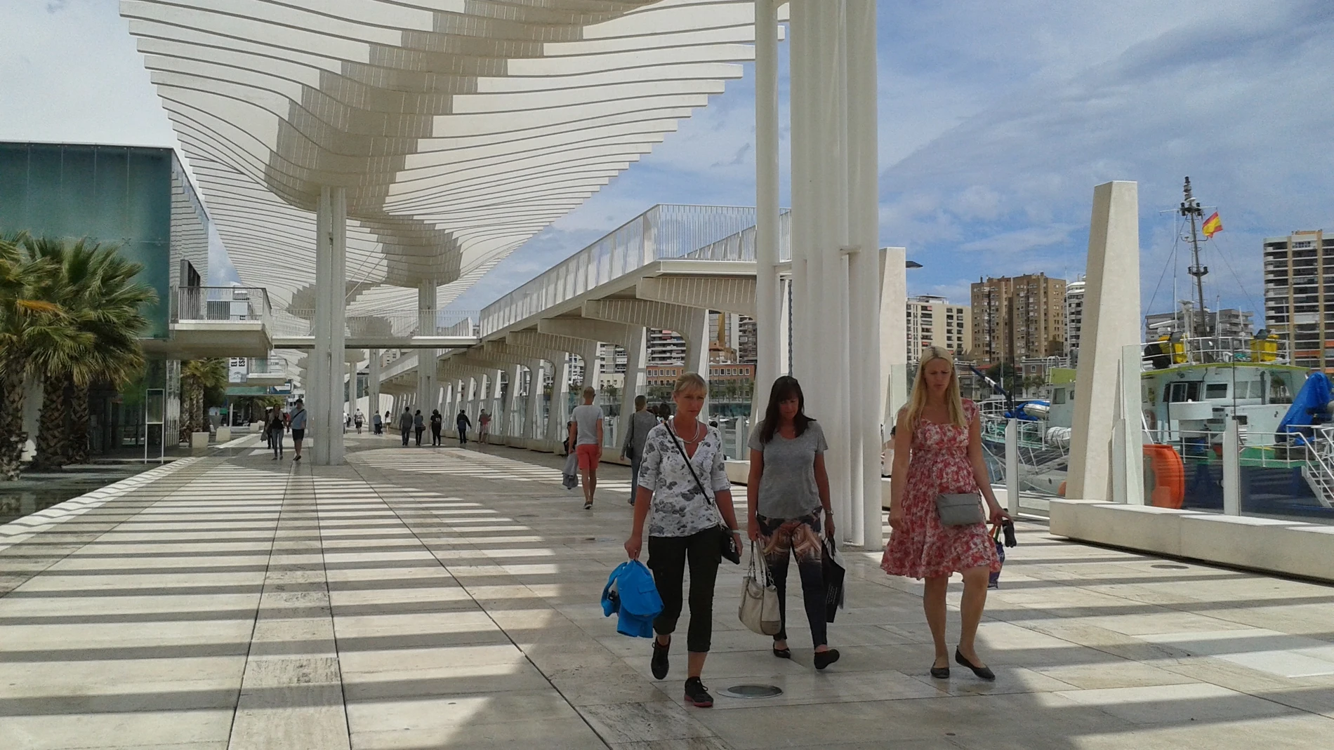 Turistas en Málaga. EUROPA PRESS