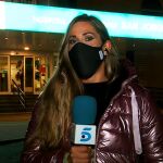 Lara Escudero durante la conexión
