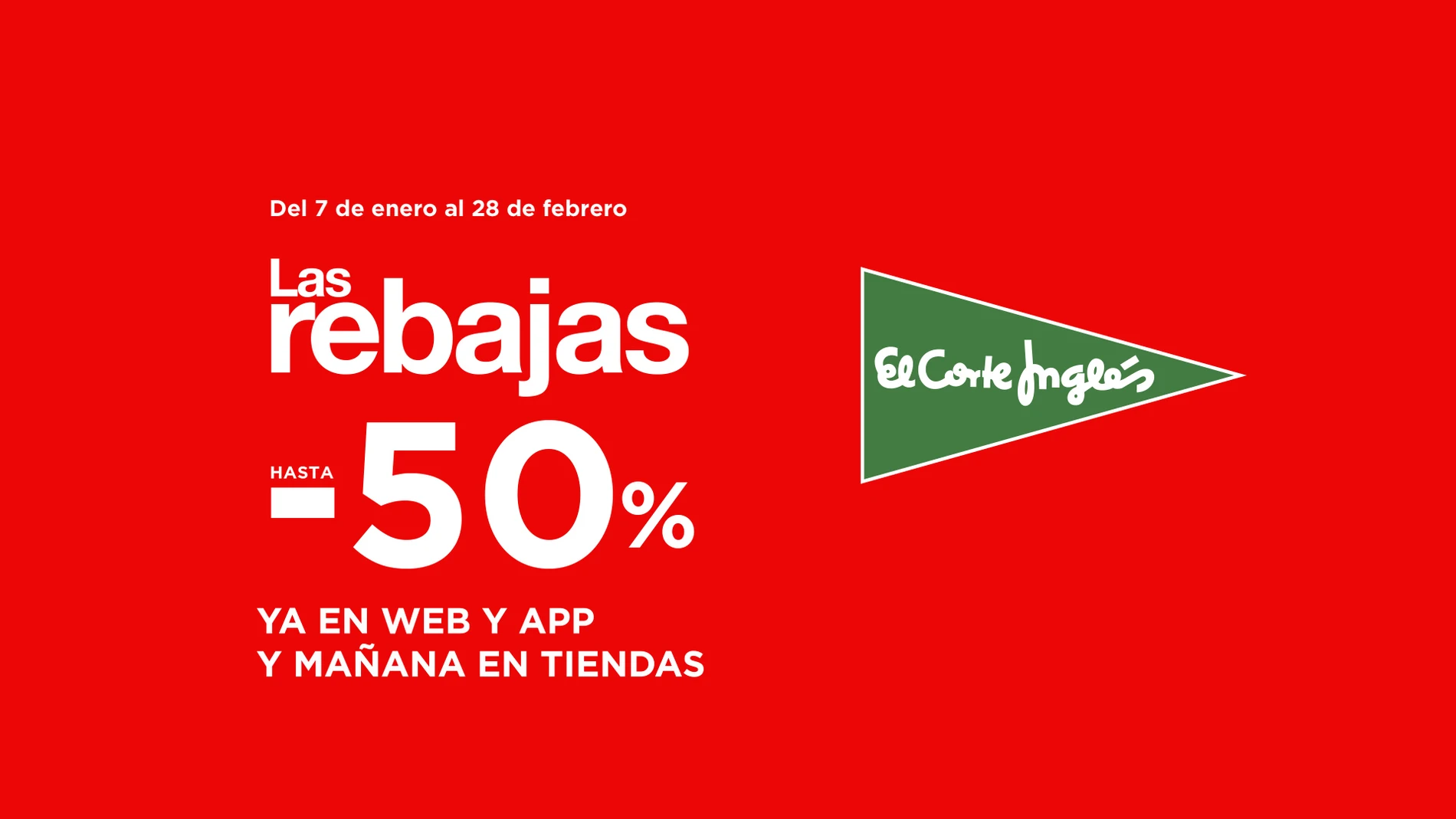 Rebajas de invierno 2022 en El Corte Inglés
