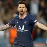 Leo Messi con el PSG.