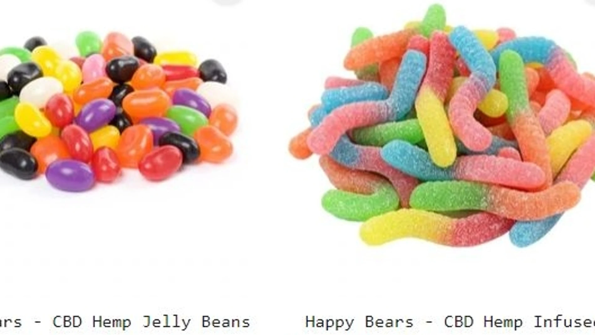 Pantallazo de una tienda online canadiense de productos CBD