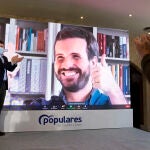 El presidente del Partido Popular nacional, Pablo Casado, participa en el Comité interprovincial del PP en Salamanca