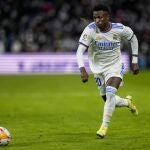 Vinicius, en el Real Madrid-Valencia de LaLiga