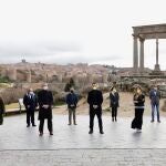 El presidente de Por Ávila, José Ramón Budiño, presenta a los integrantes de la candidatura a las Cortes de Castilla y León para las elecciones autonómicas del 13 de febrero