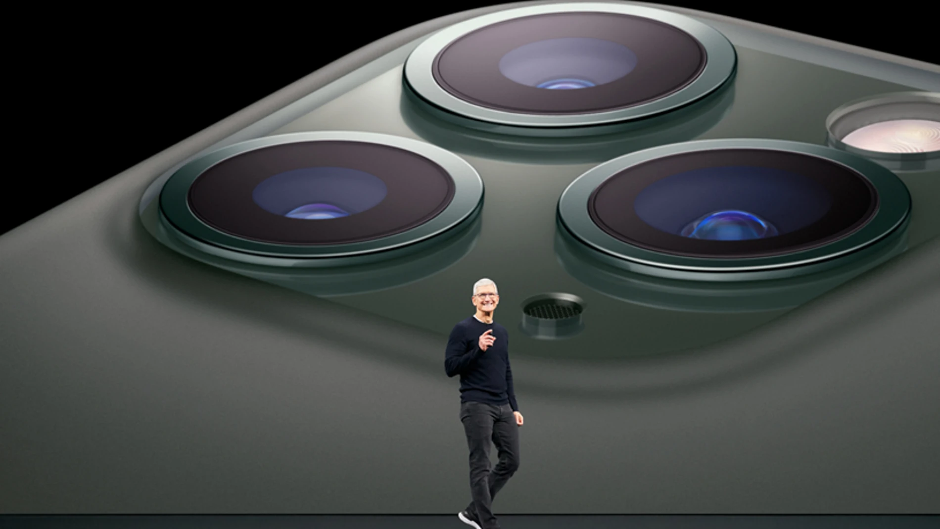 Tim Cook durante una de las presentaciones de Apple