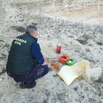 Desactivación de explosivos por efectivos de la Guardia Civil en Soria
