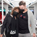 Mari Ángeles Grajal junto a su hijo, Jacobo Ostos, a 12 de enero de 2022, en Madrid (España).
