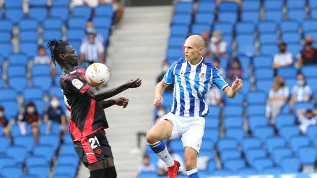 Jon Guridi con la Real Sociedad.