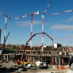 Obras del Hospital 12 de Octubre, a 13 de enero de 2022, en Madrid