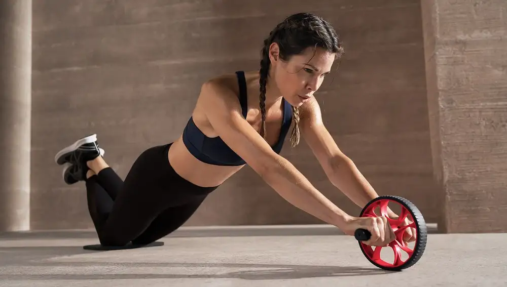 Rodillo de abdominales barato para hacer fitness