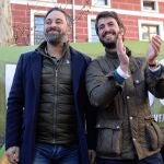 El presidente de Vox, Santiago Abascal, junto al candidato a la Presidencia de la Junta de Castilla y León, Juan García-Gallardo en un acto electoral el pasado fin de semana