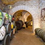 Antigua bodega subterránea de las Ánimas, reconvertida en Centro de Interpretación de la Arquitectura del Vino (CIAVIN), en un edifico del siglo XVIII, en Aranda de Duero.