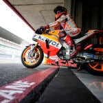 Marc Márquez volvió a subirse a una moto en el circuito de Portimao