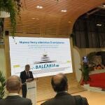 El presidente de Baleària, Adolfo Utor, presenta en Fitur este buque con capacidad para 350 pasajeros y cubrirá la ruta Ibiza-Formentera