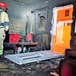 Cuando llegaron los bomberos la mujer ya había fallecido