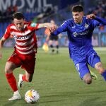 Mathías Olivera con el getafe.