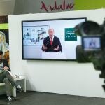 El presidente de la Diputación de Sevilla, Fernando Rodríguez Villalobos, en el balance de Fitur 2022