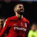 Yannick Carrasco con el Atl&eacute;tico de Madrid.