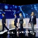 Mañueco, Tudanca, Igea y Fernández, antes de uno de los debates de las pasadas elecciones de 2019