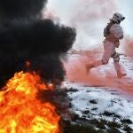 Foto facilitada por el Ministerio de Defensa ruso este martes de los ejercicios militares en Golovenki, una región del sur