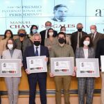 Foto de familia tras la entrega de los premios