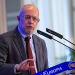 El candidato de Ciudadanos a la presidencia de la Junta de Castilla y León, Francisco Igea participa este miércoles en la Tribuna Fórum Europa celebrada en el Hotel Mandarin Oriental Ritz de Madrid.