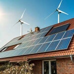 Placas solares en una vivienda