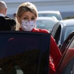 La vicepresidenta segunda del Gobierno y ministra de Trabajo y Economía Social, Yolanda Díaz, tras visitar por primera vez las instalaciones de Seat en Martorell.