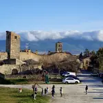 Vista de Pedraza desde su castillo.
