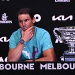 Nadal, en la conferencia de prensa posterior al partido ante Medvedev