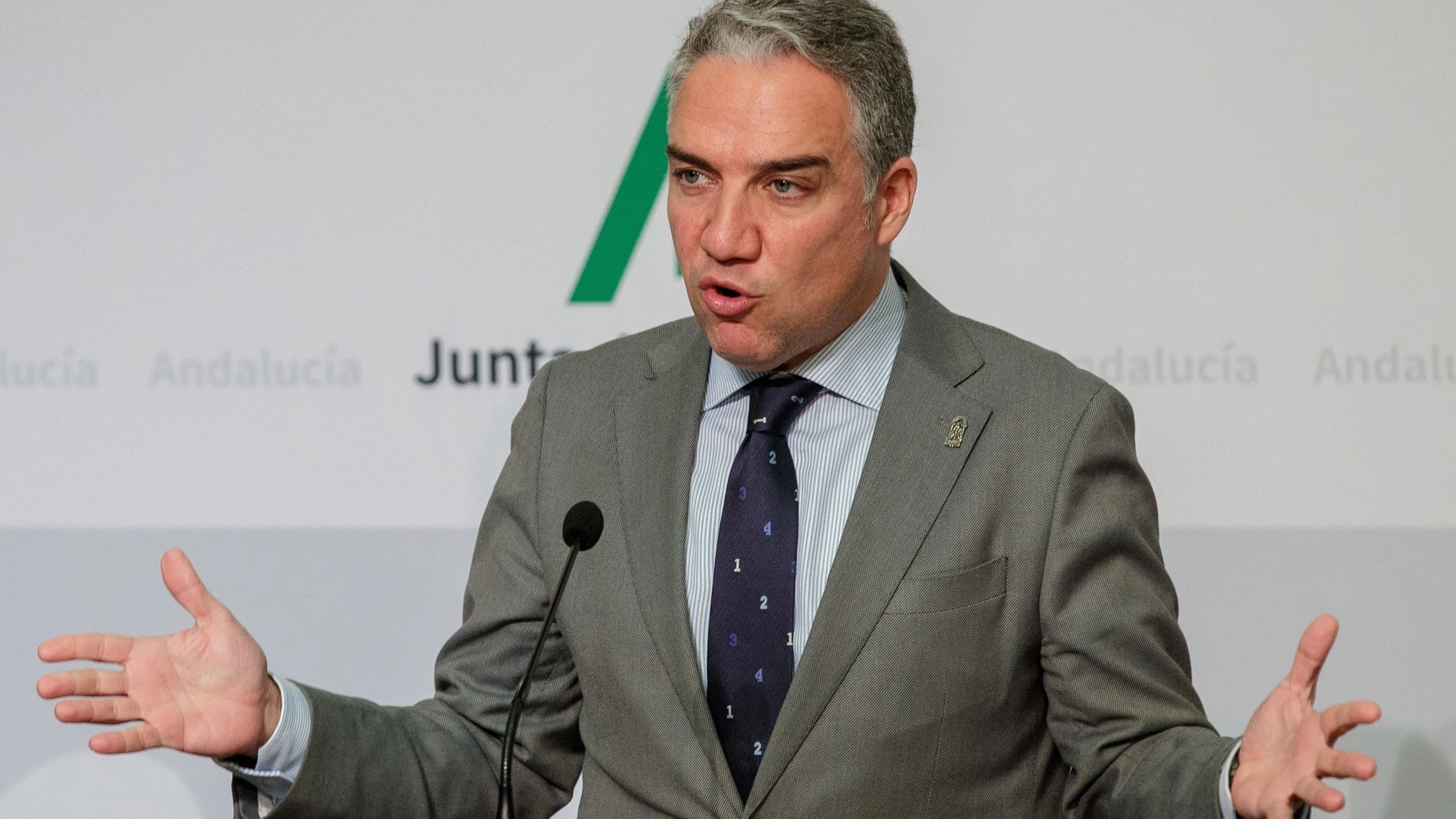 El consejero de la Presidencia y portavoz del Ejecutivo andalu, Elías Bendodo