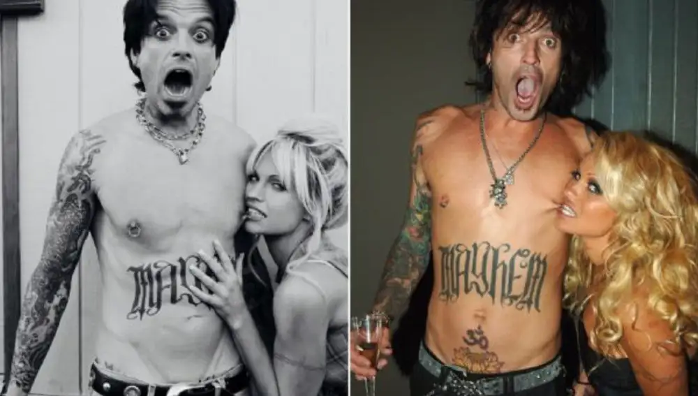 Recreación de los actores de la mítica fotografía del matrimonio