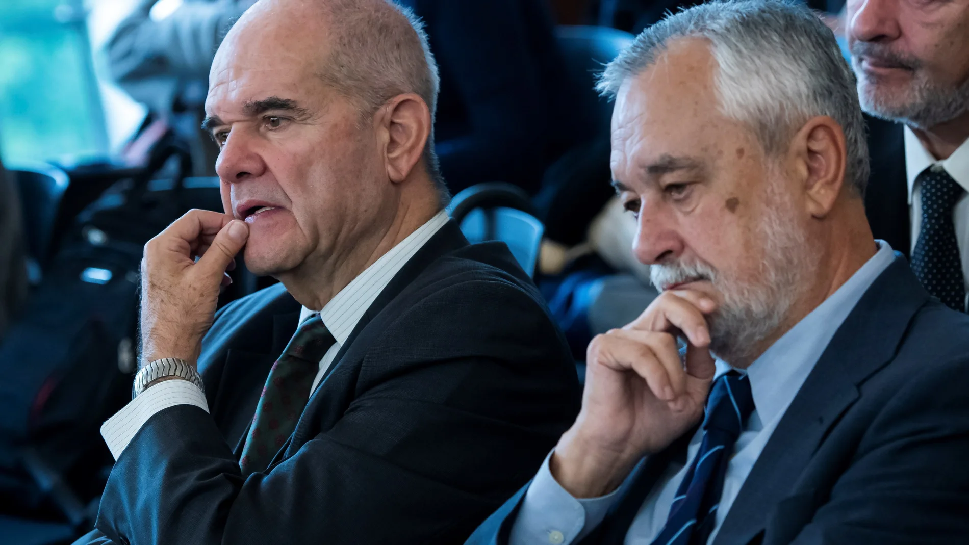 Los ex presidentes socialistas andaluces Manuel Chaves y José Antonio Griñán