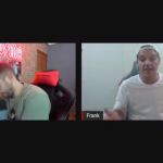 Momento de la entrevista a Frank Cuesta