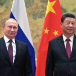 Vladimir Putin, presidente de Rusia, y Xi Jinping, presidente de China