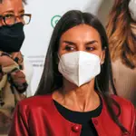 Queen Letizia during the XI edition of the forum against cancer on the occasion of the world day in Madrid 04 February 2022