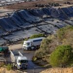 Vertedero de Nerva donde se están depositando los residuos tóxicos