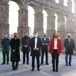 Los presidentes socialistas arropan y animan a Tudanca para lograr el cambio en Castilla y León