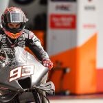 Marc Márquez, en el primer día de test de pretemporada en Sepang