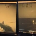 Momento del accidente de F-35C en la cubierta del portaaviones USS Carl Vinson