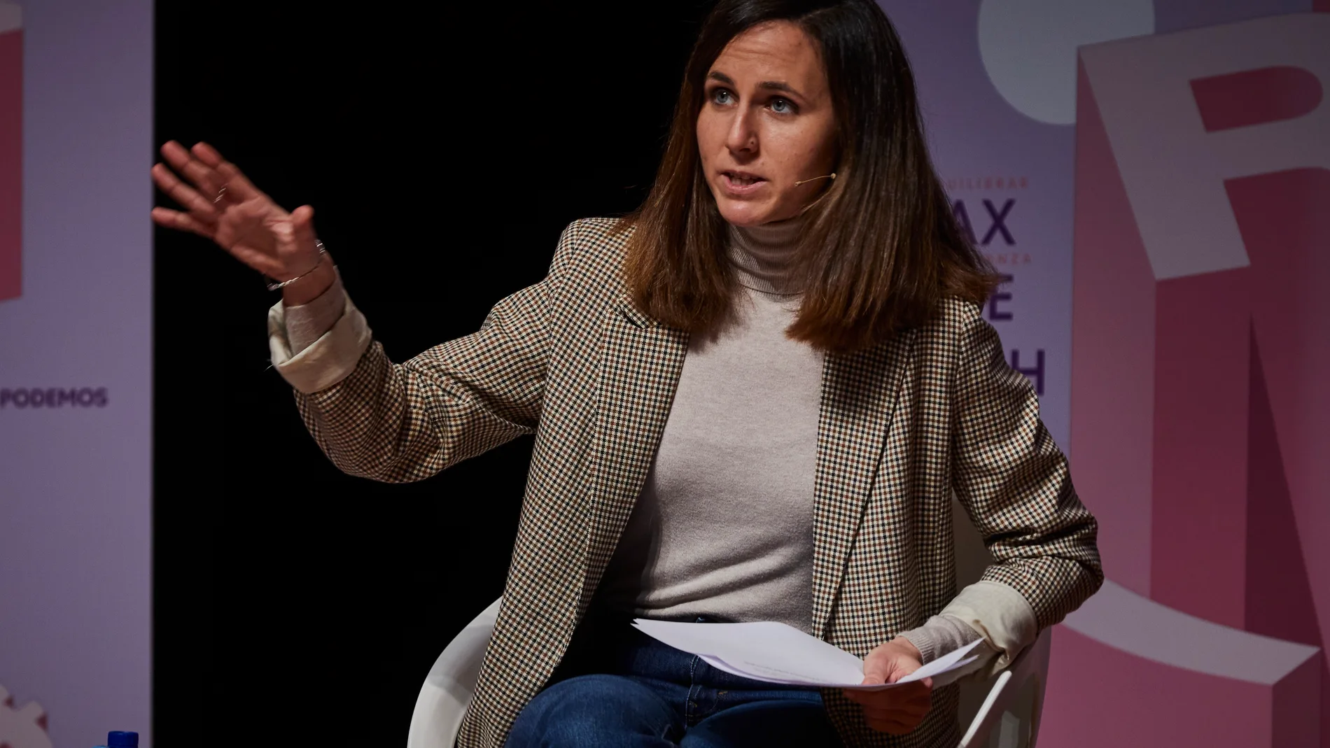 La ministra de Derechos Sociales, y líder de Podemos, Ione Belarra