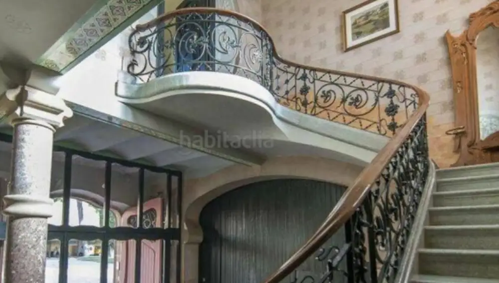 Interior del palacete de Rosalía y Rauw Alejandro