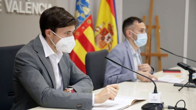 Los concejales Borja Sanjuán y Sergi Campillo