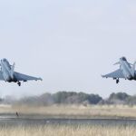 Dos cazas Eurofighter despegan de Albacete con destino a Bulgaria