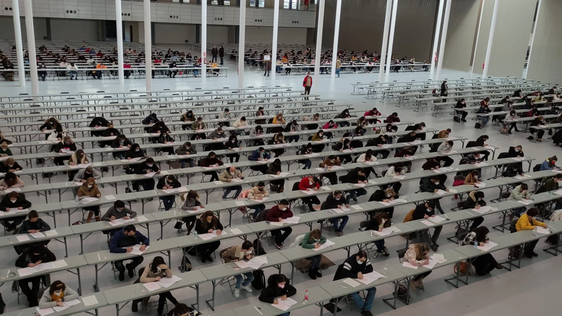 Examen de la oposición en la feria de Valladolid