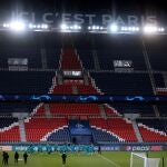 Los jugadores del Real Madrid se entrenaron el lunes en el Parque de los Príncipes.
