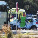 Accidente de tráfico ocurrido esta tarde del lunes en el que una joven de 19 años y uno de 22 han fallecido