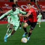 Brian Oliván, con el Real Mallorca. EFE/CATI CLADERA.